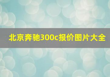 北京奔驰300c报价图片大全