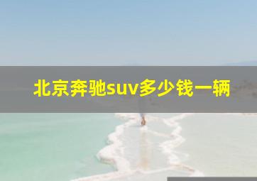 北京奔驰suv多少钱一辆