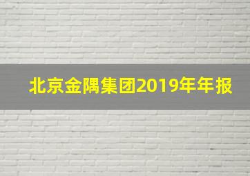 北京金隅集团2019年年报