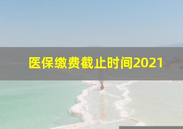 医保缴费截止时间2021