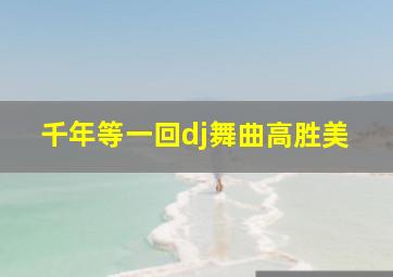 千年等一回dj舞曲高胜美