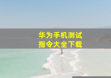 华为手机测试指令大全下载