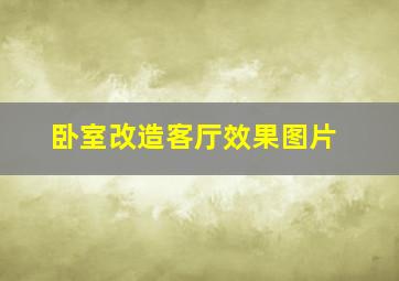 卧室改造客厅效果图片