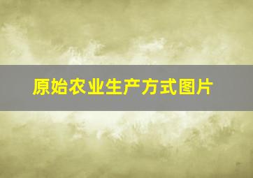 原始农业生产方式图片