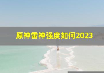 原神雷神强度如何2023