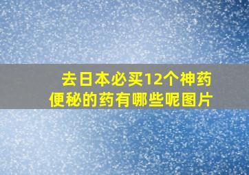 去日本必买12个神药便秘的药有哪些呢图片