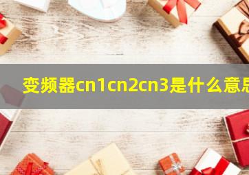 变频器cn1cn2cn3是什么意思