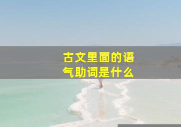 古文里面的语气助词是什么