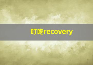 叮咚recovery