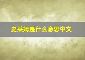 史莱姆是什么意思中文