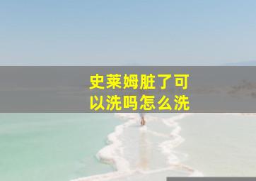 史莱姆脏了可以洗吗怎么洗