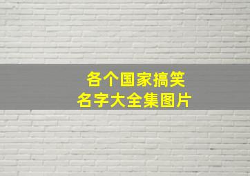 各个国家搞笑名字大全集图片