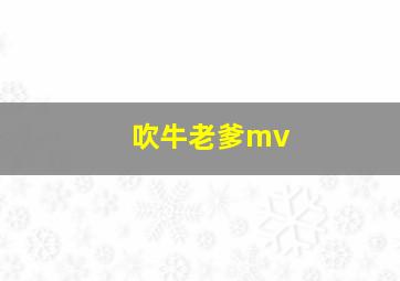 吹牛老爹mv