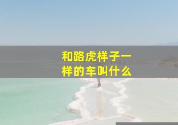 和路虎样子一样的车叫什么