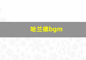 哈兰德bgm