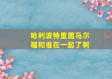 哈利波特里面马尔福和谁在一起了啊