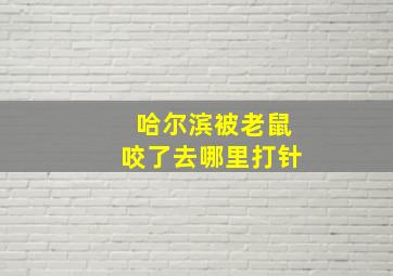 哈尔滨被老鼠咬了去哪里打针