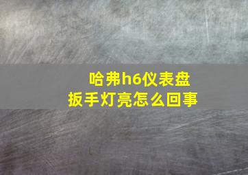 哈弗h6仪表盘扳手灯亮怎么回事