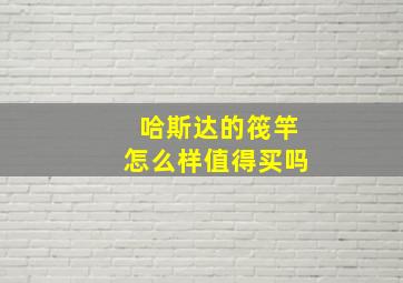 哈斯达的筏竿怎么样值得买吗