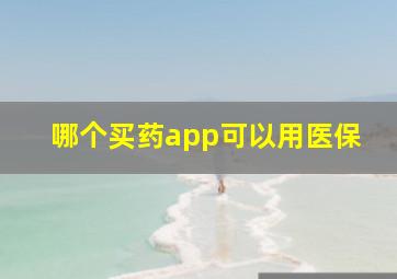 哪个买药app可以用医保