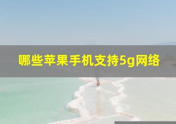 哪些苹果手机支持5g网络