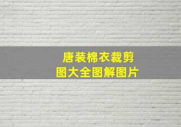 唐装棉衣裁剪图大全图解图片