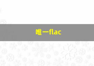 唯一flac