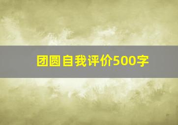 团圆自我评价500字