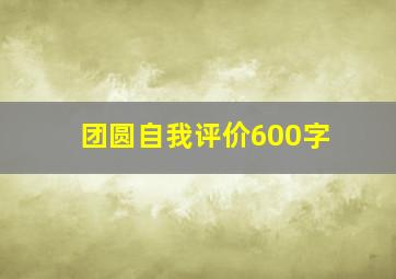 团圆自我评价600字