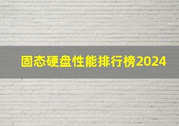 固态硬盘性能排行榜2024