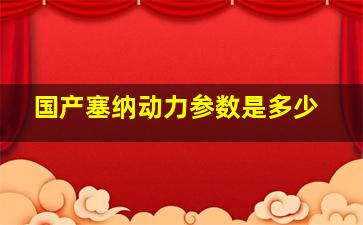 国产塞纳动力参数是多少