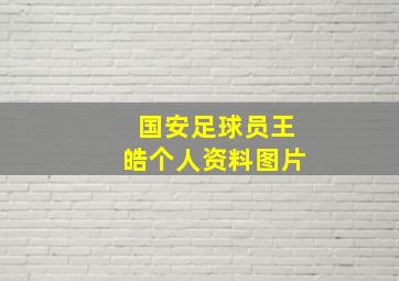 国安足球员王皓个人资料图片