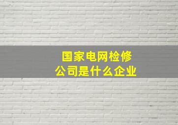 国家电网检修公司是什么企业