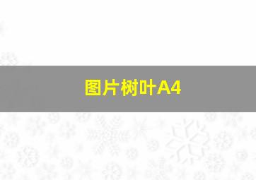 图片树叶A4