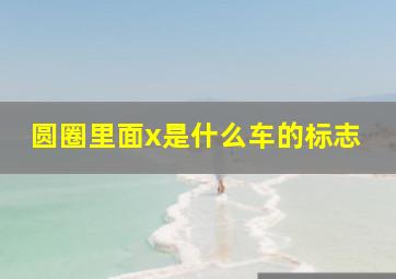 圆圈里面x是什么车的标志