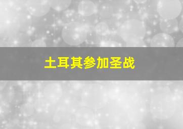 土耳其参加圣战