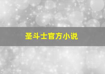 圣斗士官方小说