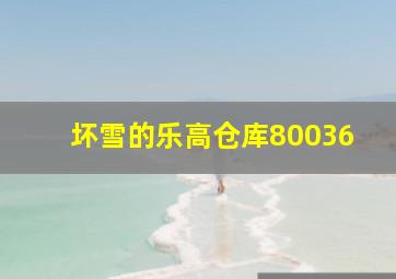 坏雪的乐高仓库80036