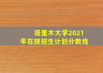 塔里木大学2021年在陕招生计划分数线