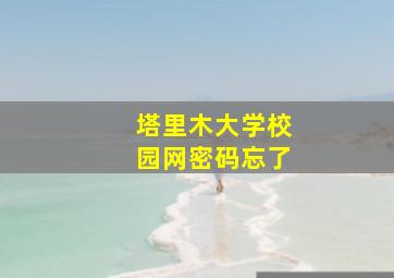 塔里木大学校园网密码忘了