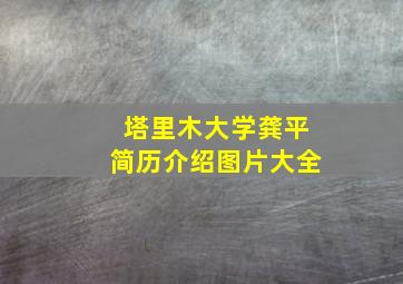 塔里木大学龚平简历介绍图片大全