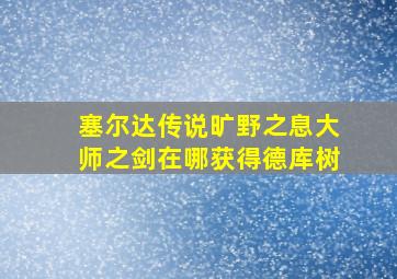 塞尔达传说旷野之息大师之剑在哪获得德库树