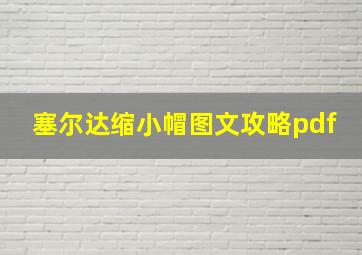 塞尔达缩小帽图文攻略pdf