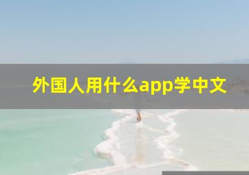 外国人用什么app学中文