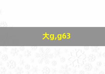 大g,g63