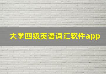 大学四级英语词汇软件app