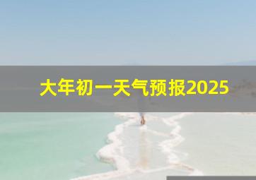 大年初一天气预报2025