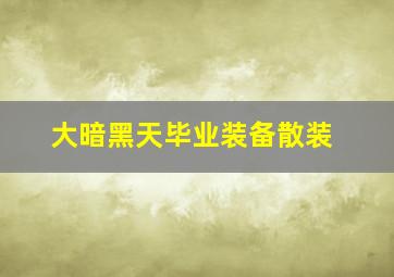 大暗黑天毕业装备散装