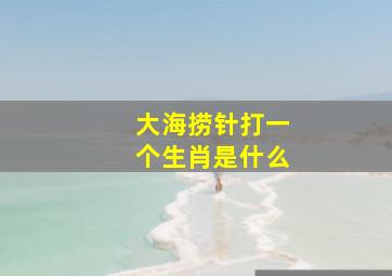 大海捞针打一个生肖是什么