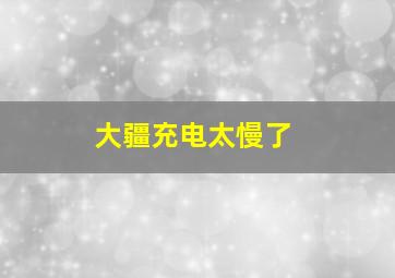 大疆充电太慢了